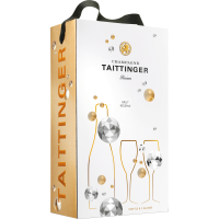 GESCHENKPACKUNG Champagner Taittinger Brut Reserve  mit Glas